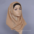 Best Selling strass hijab cachecol mulheres muçulmanas cachecol xales pashmina plain chiffon hijab